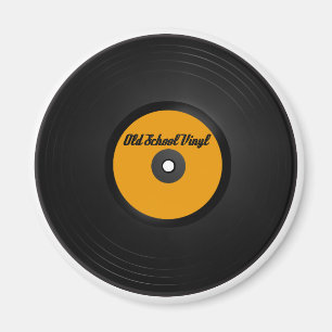Vinyl-Schwarzkunst-Kühlschrankmagnet im Retro-Stil Magnet