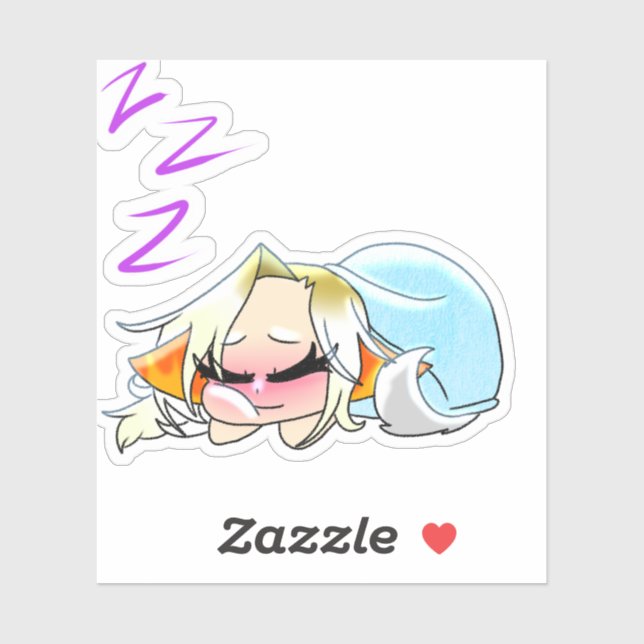 Vinyl Sleeping Gloryheart Aufkleber (Blatt)