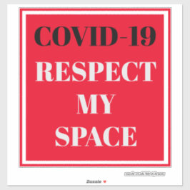 Vinyl Sticker ausschneiden - COVID-19 meinen Platz