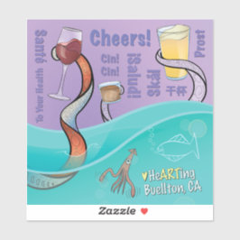 Vinyl Sticker - Cheers - Buellton.Art