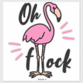 Vinyl-Sticker, Flamingo Aufkleber