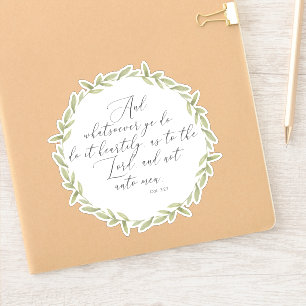 Vinyl Sticker KJV Bible Verse Christliches Geschen