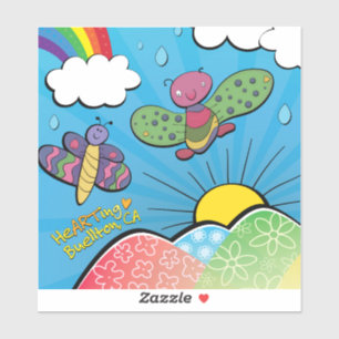 Vinyl Sticker - Love the Rain - Buellton.Art