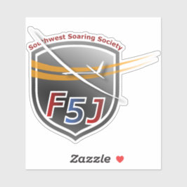 Vinyl-Sticker nach Maß geschnitten mit SWSS F5J Em Aufkleber