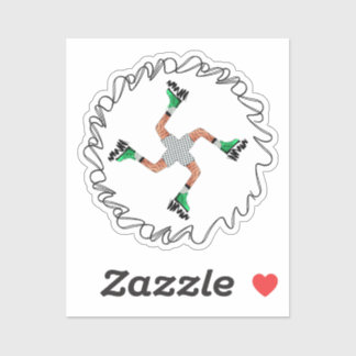 Vinyl-Sticker ständig laufen Aufkleber