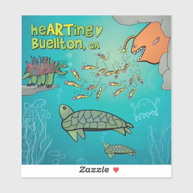 Vinyl Sticker - Überraschung! - Buellton.Art (Blatt)