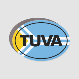 VINYL TUVA FLAG CAR MAGNET
