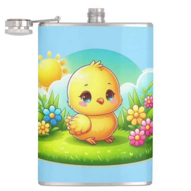 Vinyl umwickelte Flasche Flachmann (Geöffnet)