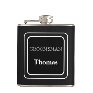 Vinyl umwickelte Flasche-Trauzeuge Flachmann
