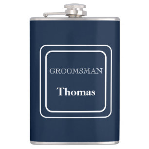 Vinyl umwickelte Flasche-Trauzeuge Flachmann