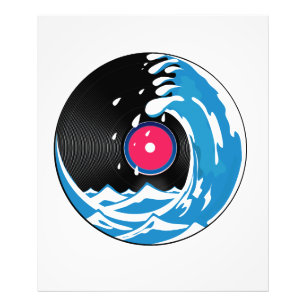 Vinyl-Welle Fotodruck