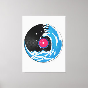 Vinyl-Welle Leinwanddruck