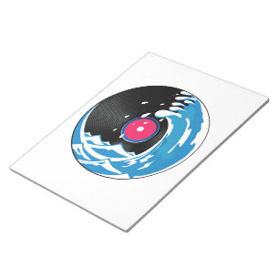 Vinyl-Welle Notizblock