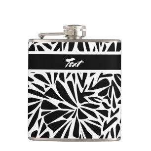 Vinyl Wrapped Flask Abstrakt moderne nahtlose Mono Flachmann