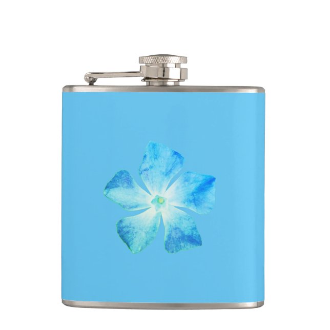 Vinyl Wrapped Flask Blume Design Flachmann (Vorderseite)