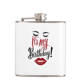 Vinyl Wrapped Flask - Das ist mein Geburtstag Flachmann