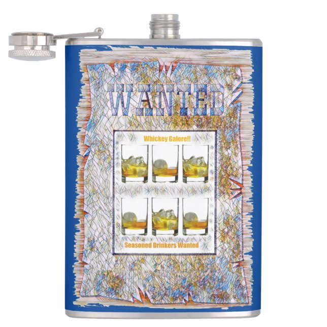 Vinyl Wrapped Flask Flachmann (Geöffnet)