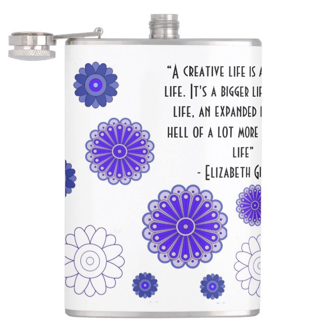 Vinyl Wrapped Flask Flachmann (Geöffnet)