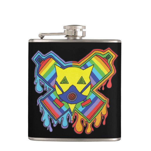 Vinyl Wrapped Flask Flachmann (Vorderseite)