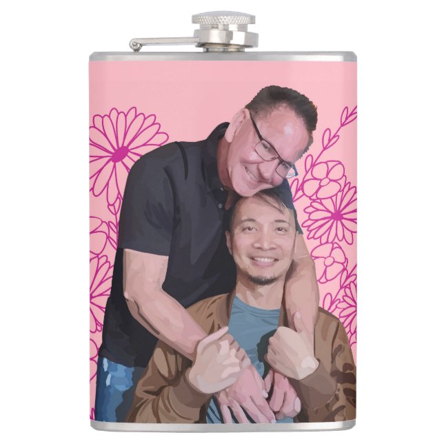 Vinyl Wrapped Flask Flachmann (Vorderseite)