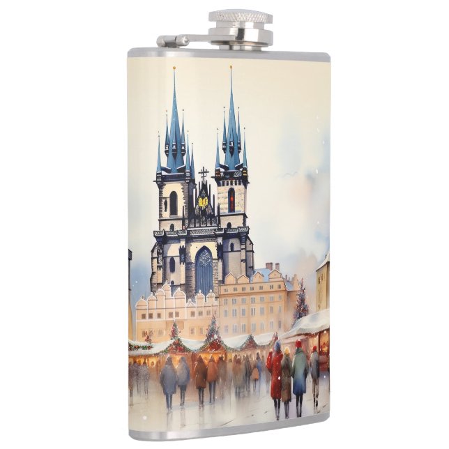 Vinyl Wrapped Flask Prag Flachmann (Rechts)