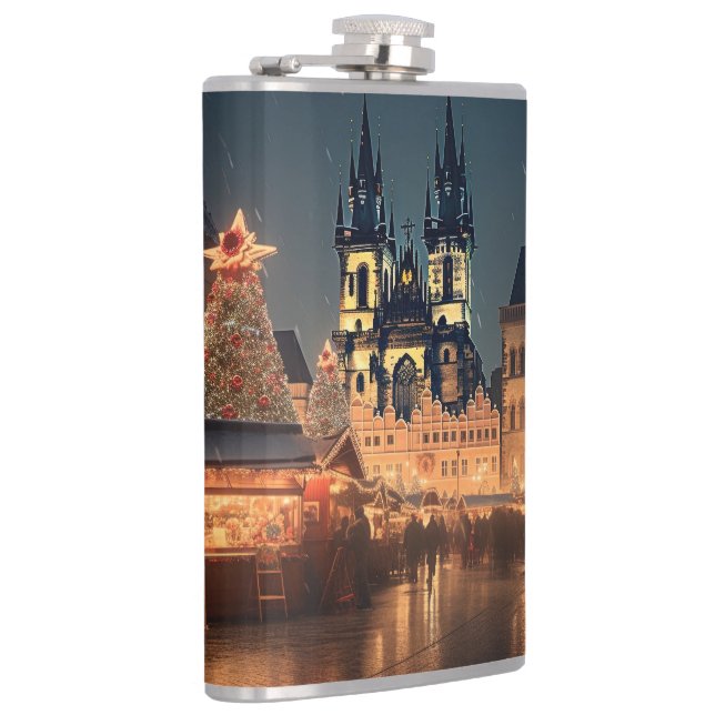 Vinyl Wrapped Flask Prag Flachmann (Rechts)