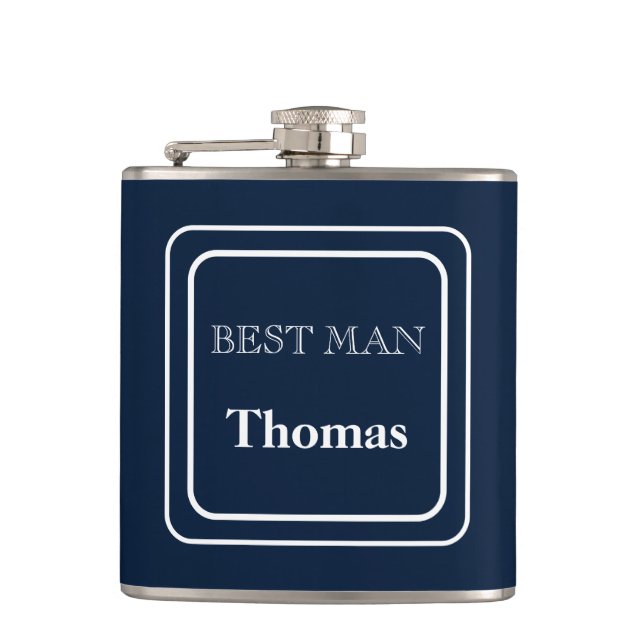 Vinyl Wrapped Flask Trauzeuge Flachmann (Vorderseite)