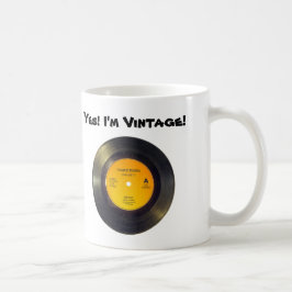 Vinylaufzeichnung Vintages kundenspezifisches Tasse