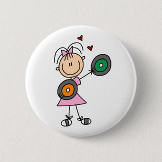 Vinylaufzeichnungs-Liebhaber-Knopf Button