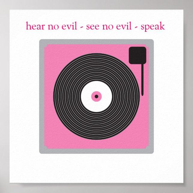 Vinyle-Eye-Poster Poster (Vorne)