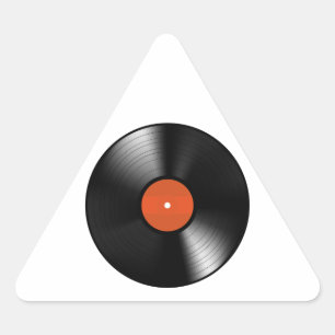 Vinyle Record Dreieckiger Aufkleber