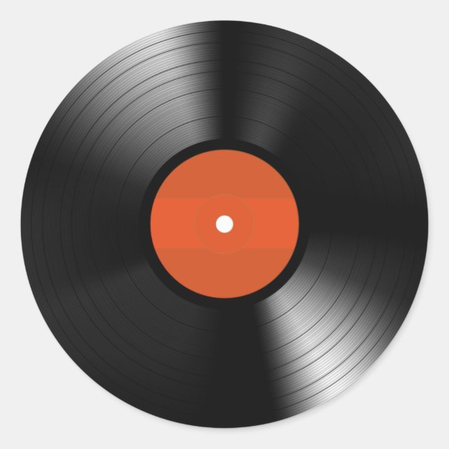 Vinyle Record Runder Aufkleber (Vorderseite)