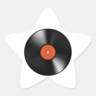 Vinyle Record Stern-Aufkleber