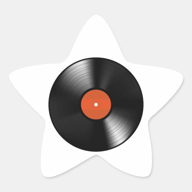 Vinyle Record Stern-Aufkleber (Vorderseite)