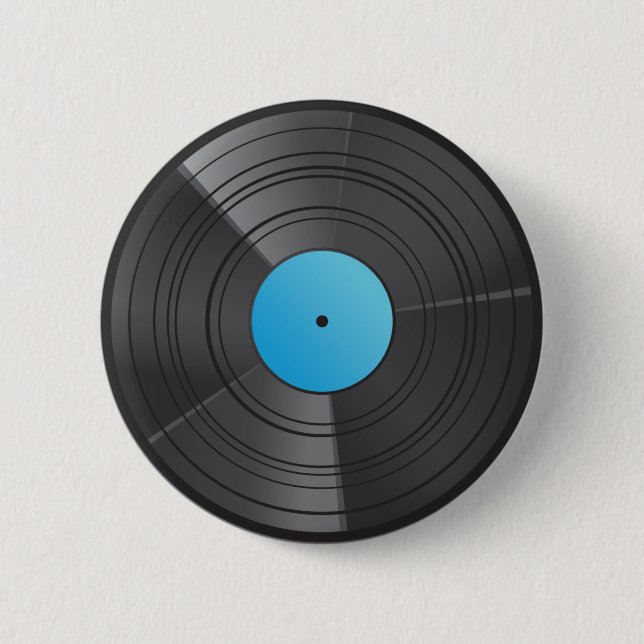 Vinylknopf-Blau Button (Vorderseite)