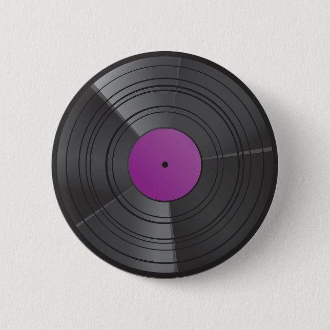 Vinylknopf lila button (Vorderseite)