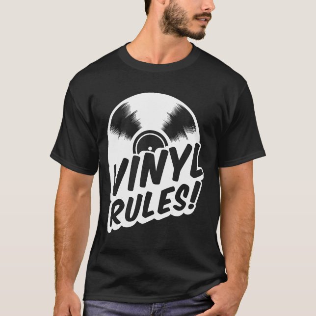 Vinylregeln T-Shirt (Vorderseite)