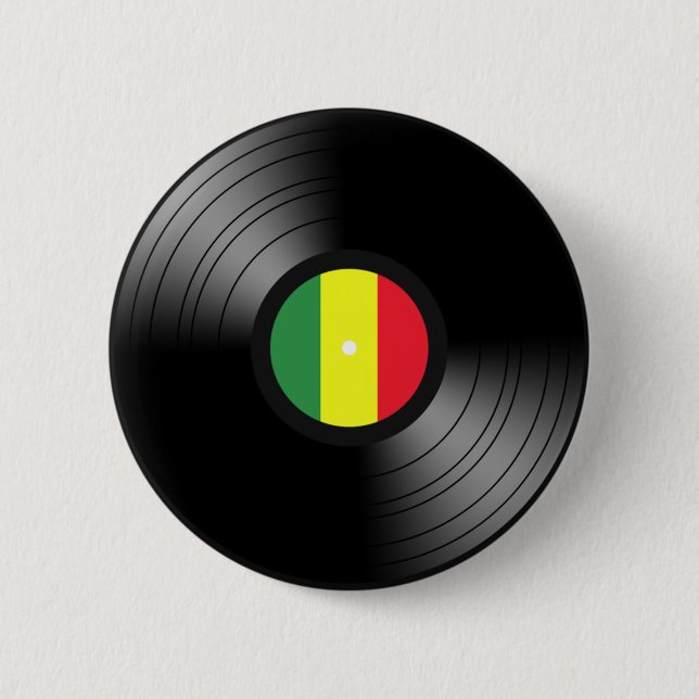 VinylReggae Button (Vorderseite)