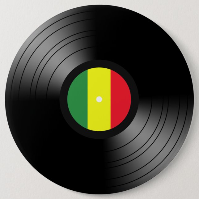 VinylReggae Button (Vorderseite)