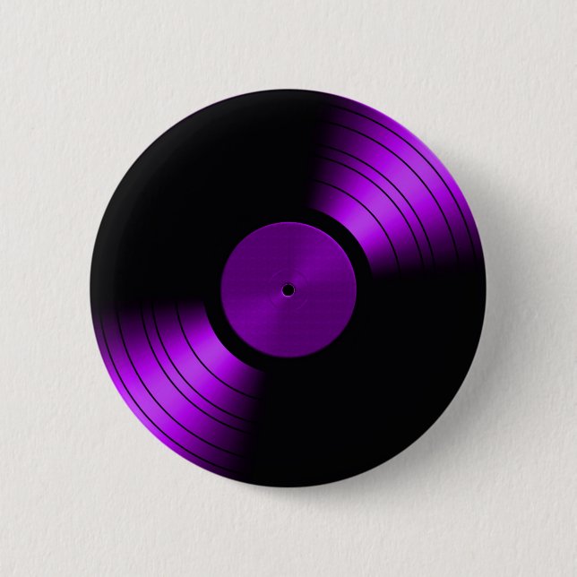 Vinylrekordalbum im lila 60er-70er-80er button (Vorderseite)