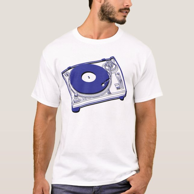 Vinylrekordplattform T-Shirt (Vorderseite)