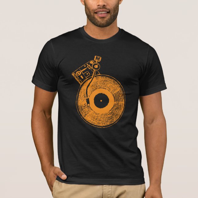 Vinylrekordspieler-Turntable-Musik-Geschenk für DJ T-Shirt (Vorderseite)