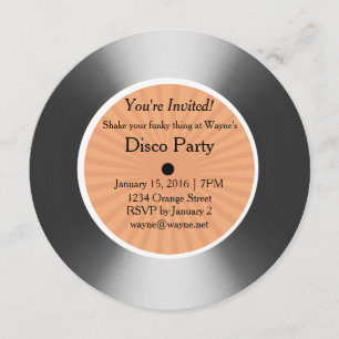 Vinylscheibe Einladung