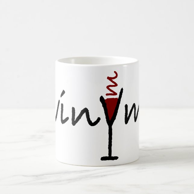 Vinym Text-Tasse Kaffeetasse (Mittel)