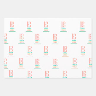 Viola Alto Clef Wrapping Paper Geschenkpapier Set