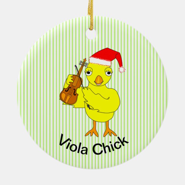 Viola Chick Keramik Ornament (Hinten)
