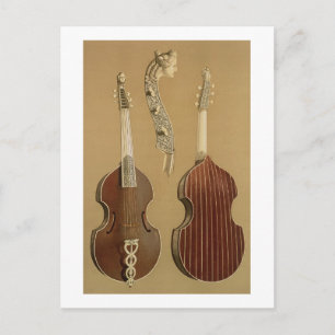 Viola da Gamba, oder Bassviol, von Joachim Tielke  Postkarte