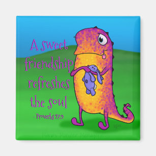 Viola das Monster, w/quote Magnet