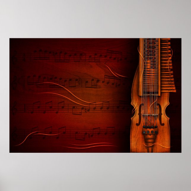 Viola De Teclas (Nyckelharpa) Poster (Vorne)