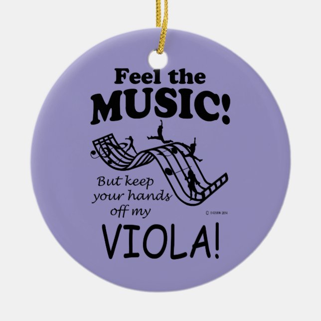Viola Feel Musik Keramik Ornament (Vorne)